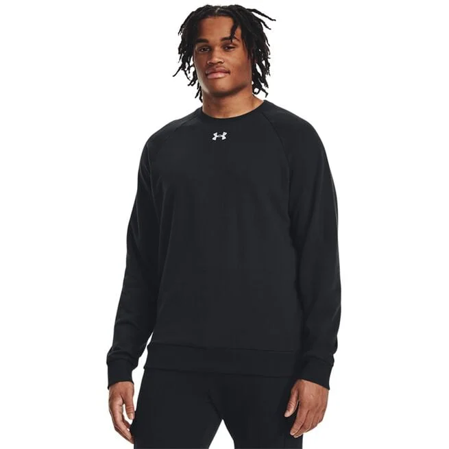 UA Rival Fleece Crew, черный