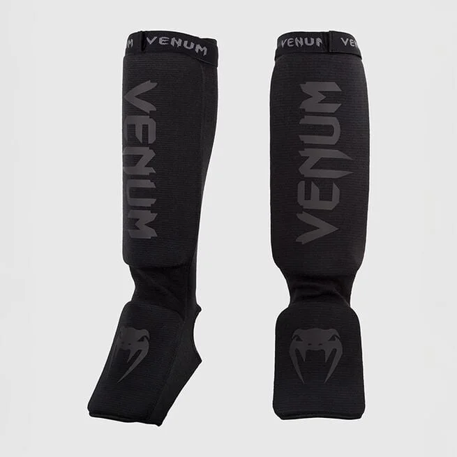 Щитки Venum Kontact Черный/Черный