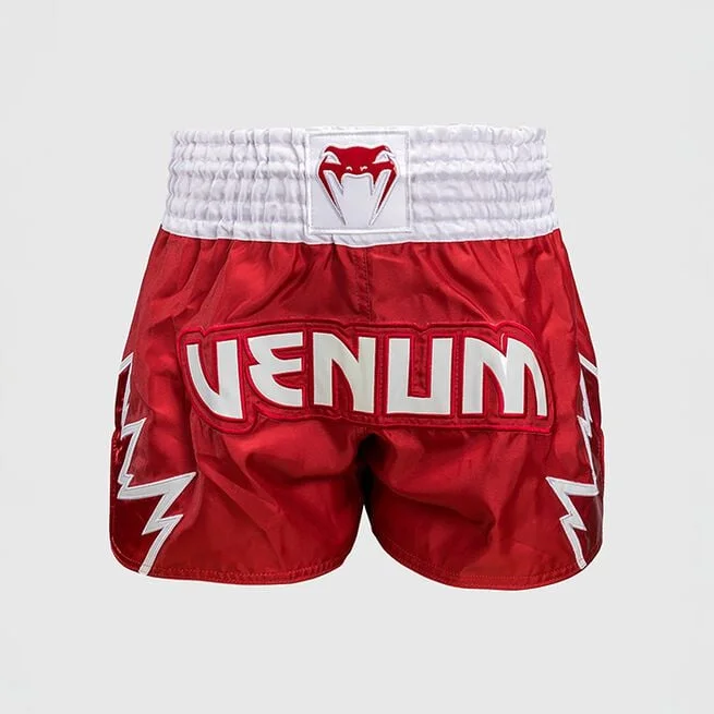 Шорты для тайского бокса Venum Inferno красный/белый