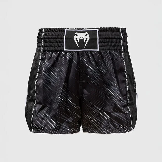 Шорты Rapid Muay Thai Черный Серый Белый