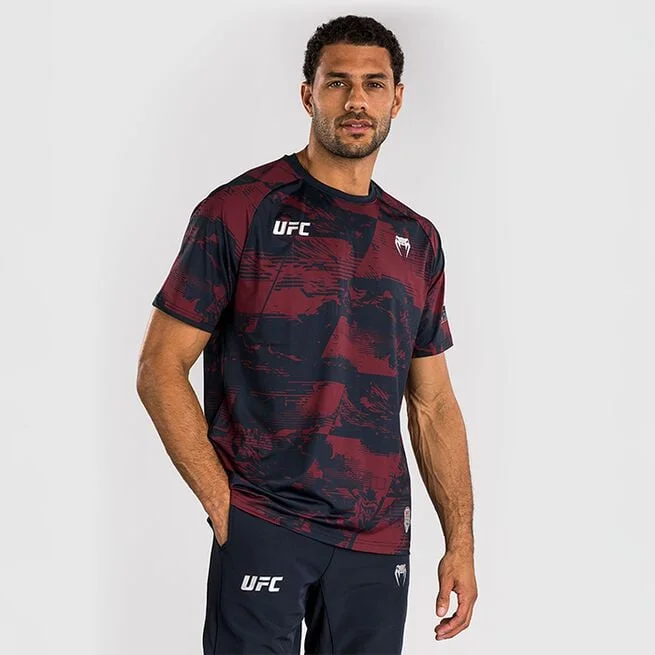 Футболка UFC Zenith by Venum Fight Week Dry Tech Синяя Красная Серая