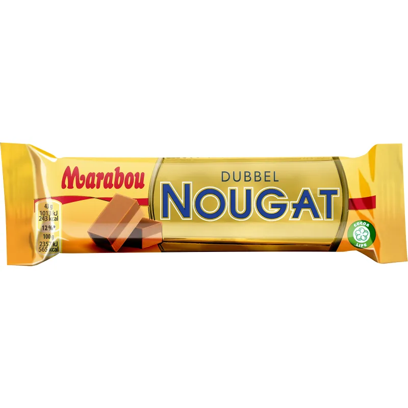 Шоколадный батончик Dubbel Nougat 43 г