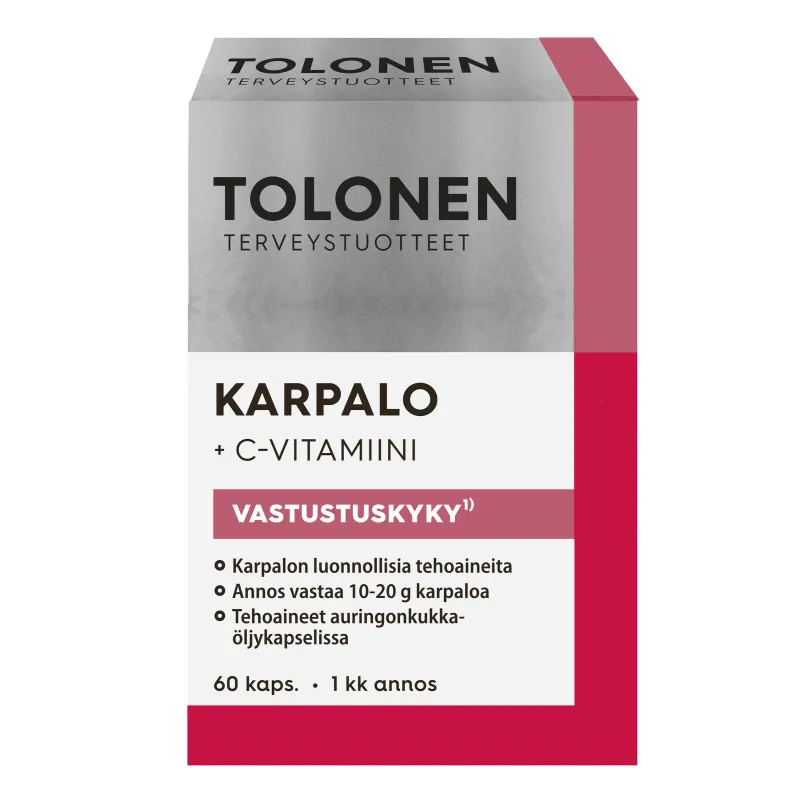 Капсулы с клюквой и витамином C Tolonen 60 шт