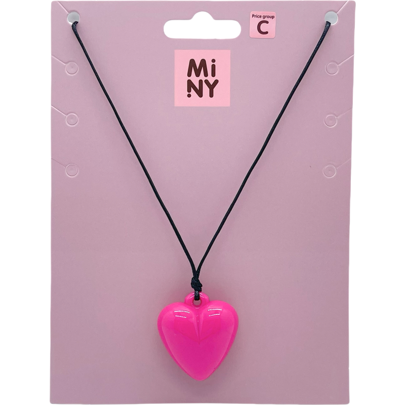 Ожерелье Miny сердце розовое