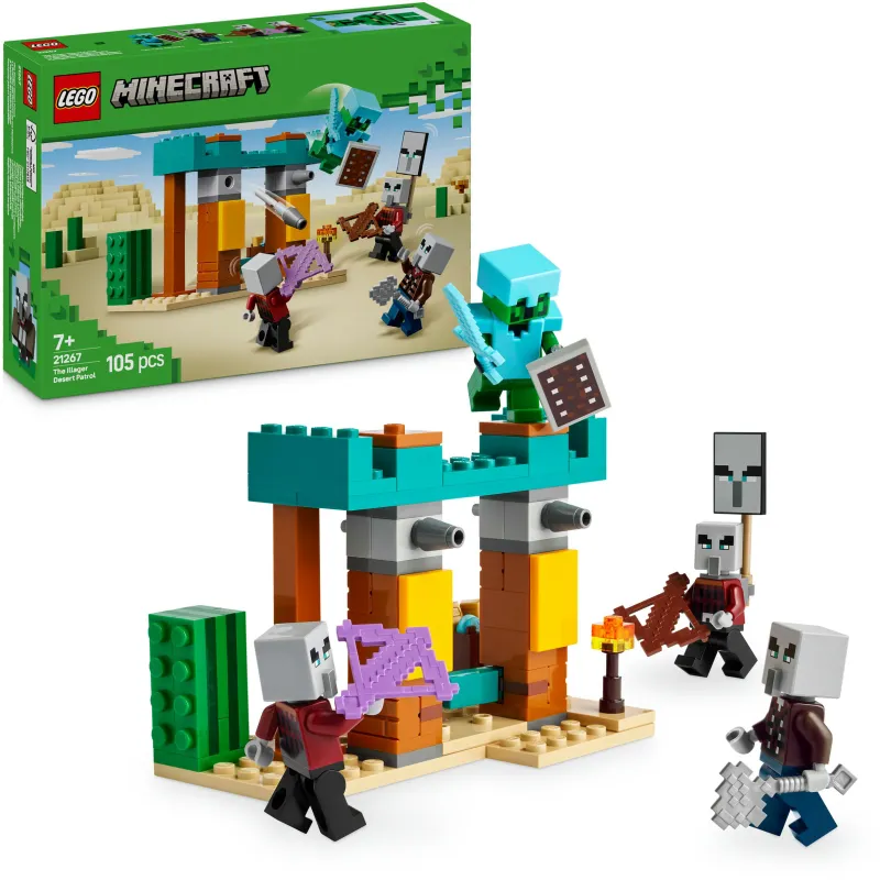 LEGO Minecraft 21267 Пустынный патруль злодеев
