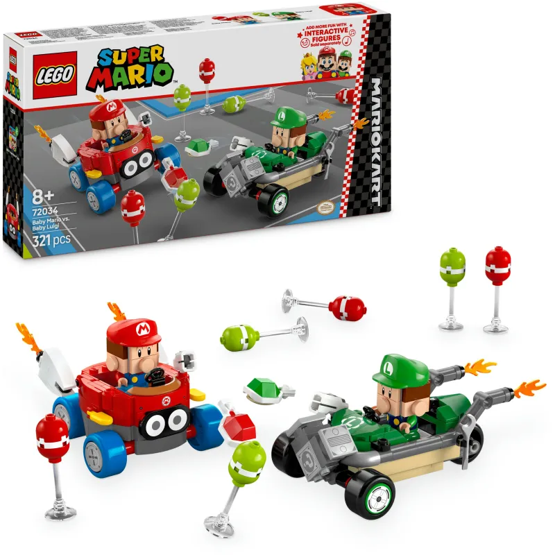 LEGO Super Mario 72034 Mario Kart™ – Бэйби Марио против Бэйби Луиджи