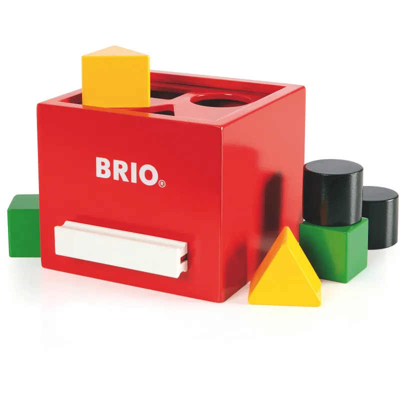 Коробка с кубиками Brio 30148 красная