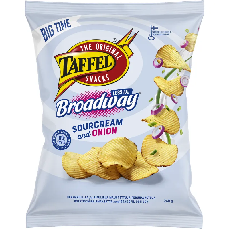 Чипсы Taffel 260 г Broadway Less Fat