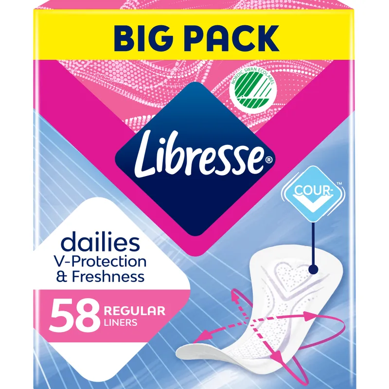 Ежедневные прокладки Libresse 58 шт Regular