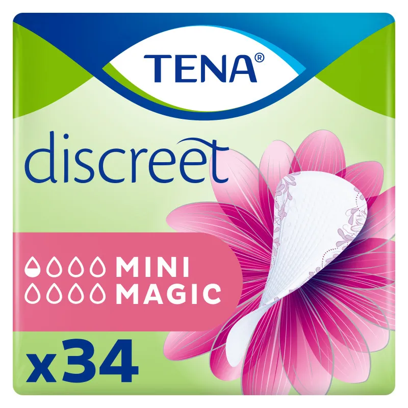 Прокладки Tena 34 шт Discreet Mini Magic