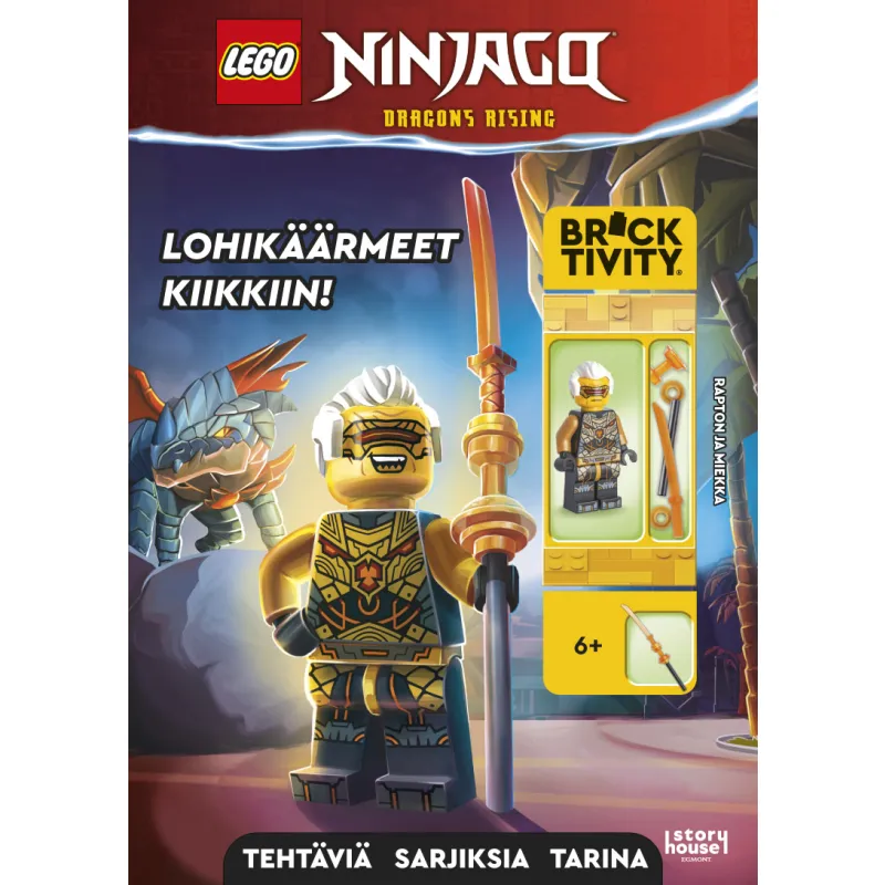 Книга с игрушкой LEGO Ninjago: Драконы в ловушке!