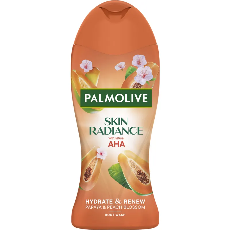 Гель для душа Palmolive 250 мл Skin Radiance Папайя и Персиковый цветок, отшелушивающий