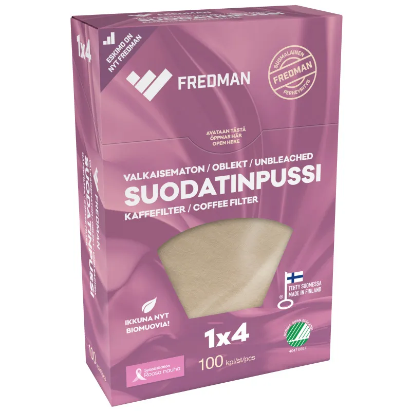 Фильтровальные пакеты Fredman 100 шт 4 / 100