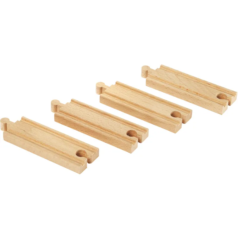 Прямые рельсы Brio 11 см, 4 шт 33334