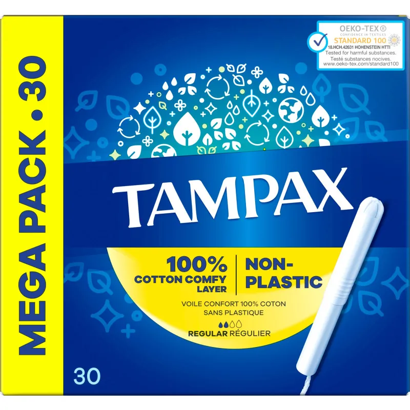 Тампоны Tampax 30 шт Regular, экономичная упаковка