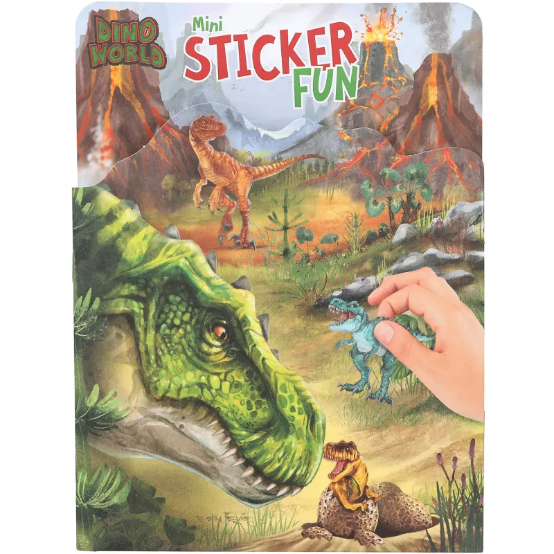Книга с наклейками Dino World Mini Sticker Fun