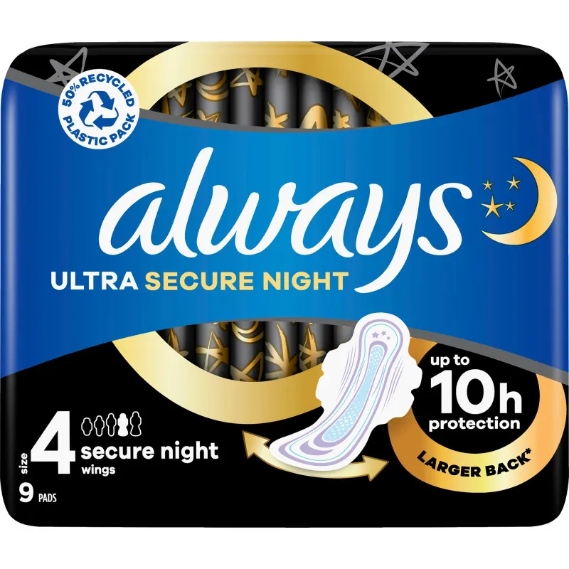 Гигиенические прокладки Always 9 шт Ultra Secure Night 4