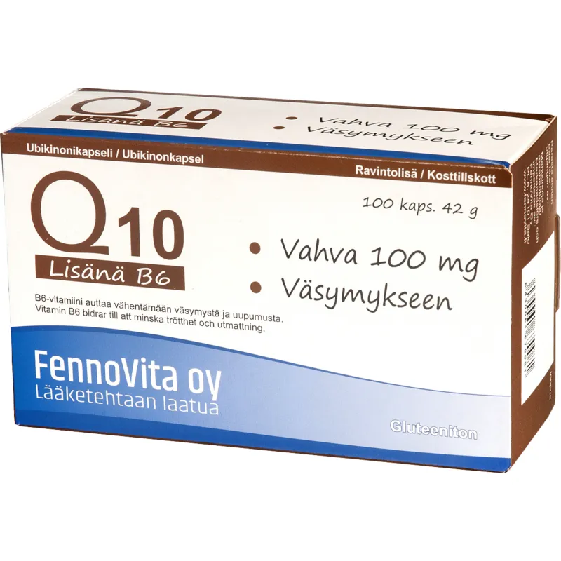 Убикинон Q10 100 мг + Витамин B6 100 капсул