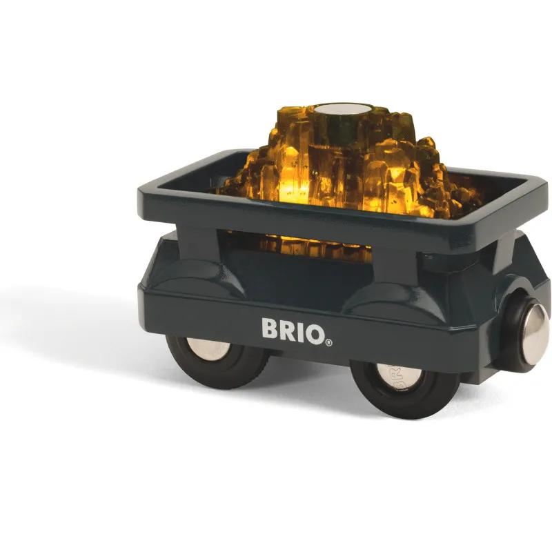 Освещенная золотая повозка Brio 33896