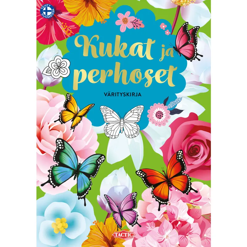 Раскраска Tactic 'Цветы и бабочки'