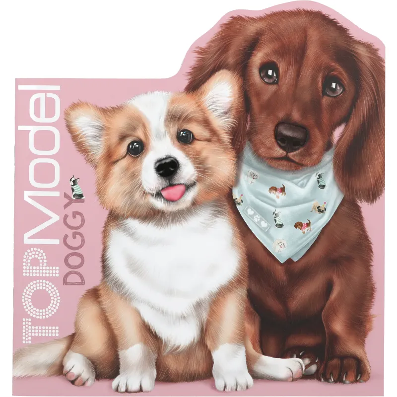 Раскраска TOPModel Kitty & Doggy, собака