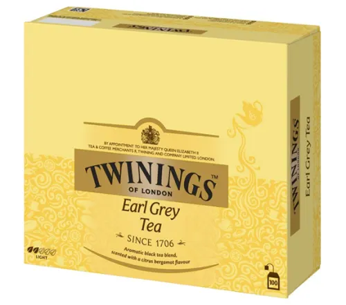 Чай Twinings Earl Grey, 100 пакетиков по 2 г