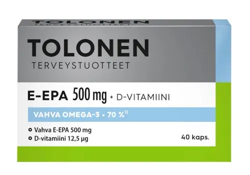 Tolonen Omega-3 E-EPA + витамин D 40 капс, 6430012055844, с доставкой