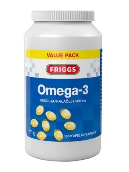 Friggs рыбий жир Омега-3 160 капс, 7350028542024, с доставкой