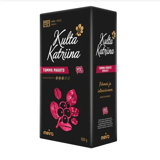 Кофе молотый Kulta Katriina tumma paahto 500г ср.кр/п 